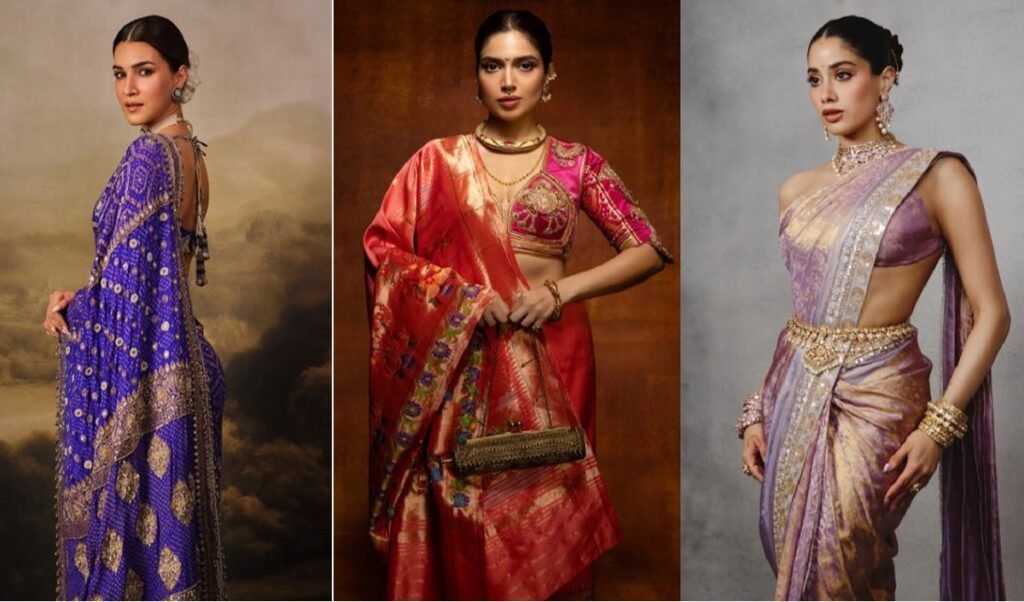 Festive Season में Traditional Saree को दें Bhumi Pednekkar और Kriti Sanon जैसा मॉडर्न लुक Festive Season में Traditional Saree को दें Bhumi Pednekkar और Kriti Sanon जैसा मॉडर्न लुक