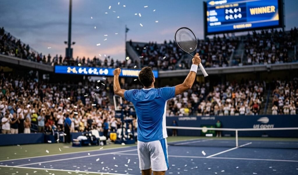 Gael Monfils ने 40वें जन्मदिन पर रचा इतिहास, US Open के दूसरे दौर में पहुंचे Gael Monfils ने 40वें जन्मदिन पर रचा इतिहास, US Open के दूसरे दौर में पहुंचे
