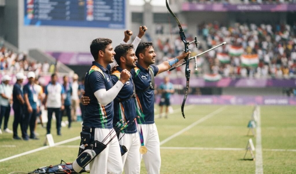 Indian Archery Team ने Asian Games में China को हराकर जीता Gold Medal, पूरी की हैट्रिक Indian Archery Team ने Asian Games में China को हराकर जीता Gold Medal, पूरी की हैट्रिक
