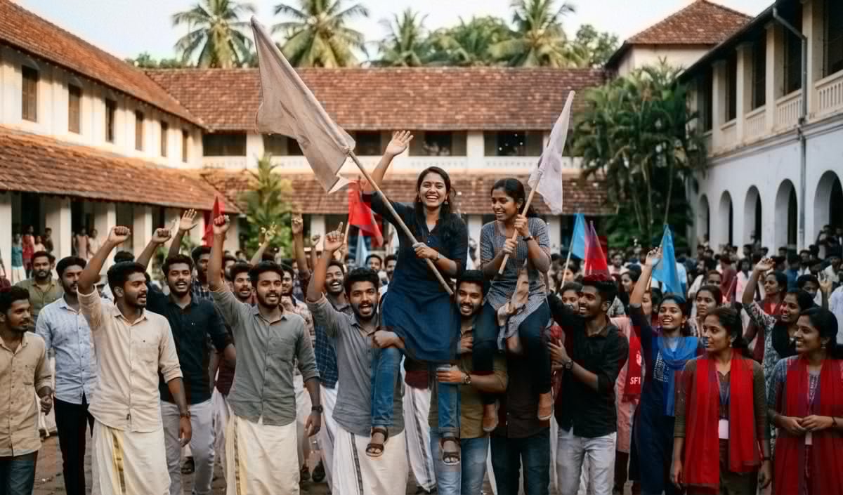 Kerala Student Election Result: SFI और KSU के प्रदर्शन पर Vijayan और Sunny Joseph ने दी बधाई Kerala Student Election Result: SFI और KSU के प्रदर्शन पर Vijayan और Sunny Joseph ने दी बधाई