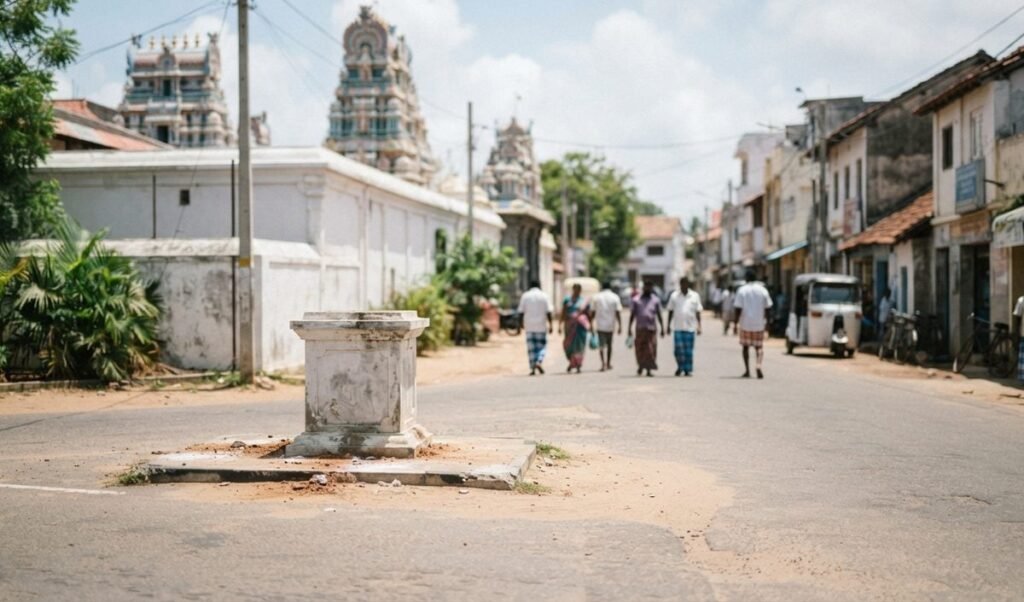 LTTE नेता Thileepan की प्रतिमा Jaffna में Sri Lanka पुलिस ने हटाई LTTE नेता Thileepan की प्रतिमा Jaffna में Sri Lanka पुलिस ने हटाई