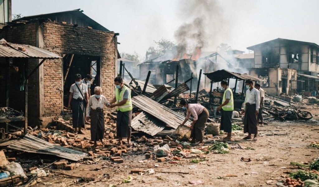 Myanmar Airstrike | म्यांमार में हैवानियत की हदें पार! 'बम फटे, इमारतें जलीं और पल भर में बिछ गए 49 शव'… रखाइन में खूनी हमले से दहली दुनिया! Myanmar Airstrike | म्यांमार में हैवानियत की हदें पार! 'बम फटे, इमारतें जलीं और पल भर में बिछ गए 49 शव'… रखाइन में खूनी हमले से दहली दुनिया!
