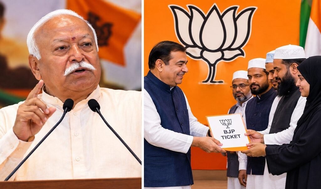 Prabhasakshi NewsRoom: Muslims पर Bhagwat के बयान के बाद BJP ने Rajasthan में 8 मुसलमानों को थमाए टिकट, UP में भी दिखेगा बदलाव! Prabhasakshi NewsRoom: Muslims पर Bhagwat के बयान के बाद BJP ने Rajasthan में 8 मुसलमानों को थमाए टिकट, UP में भी दिखेगा बदलाव!