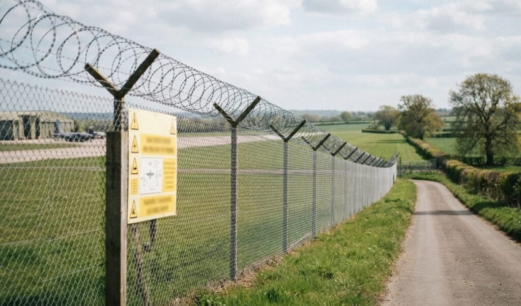RAF Fairford के पास विस्फोटक के संदेह में कई लोग हिरासत में, खाली कराए गए घर