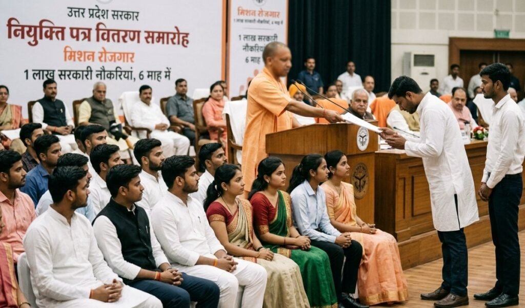 UP में अगले 6 महीने में 1 लाख युवाओं को मिलेगी सरकारी नौकरी, CM Yogi का ऐलान UP में अगले 6 महीने में 1 लाख युवाओं को मिलेगी सरकारी नौकरी, CM Yogi का ऐलान