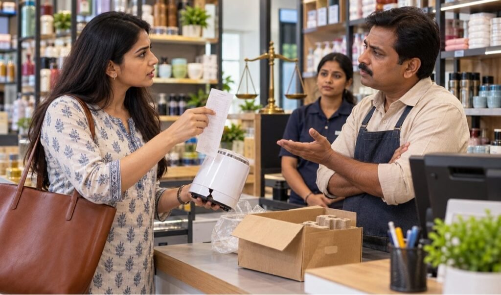 a shopkeeper can not harass you by writing goods sold are not returnable a shopkeeper can not harass you by writing goods sold are not returnable