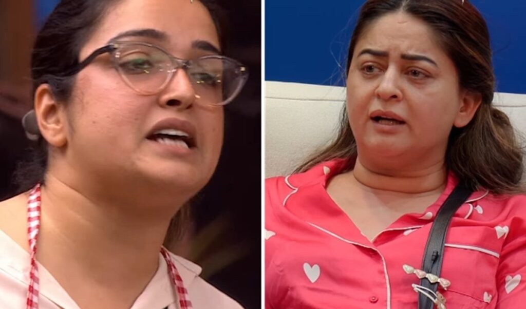 bigg boss 20 clash between amrapali dubey and mahhi vij over kitchen duties bigg boss 20 clash between amrapali dubey and mahhi vij over kitchen duties