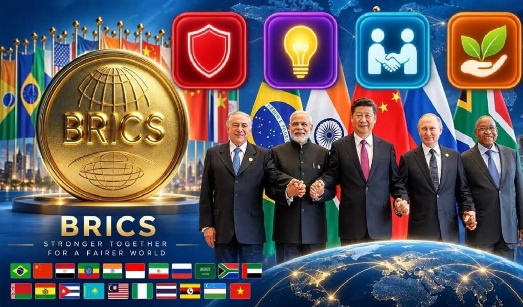 brics new delhi declaration india to amplify the voice of the global south through four pillars