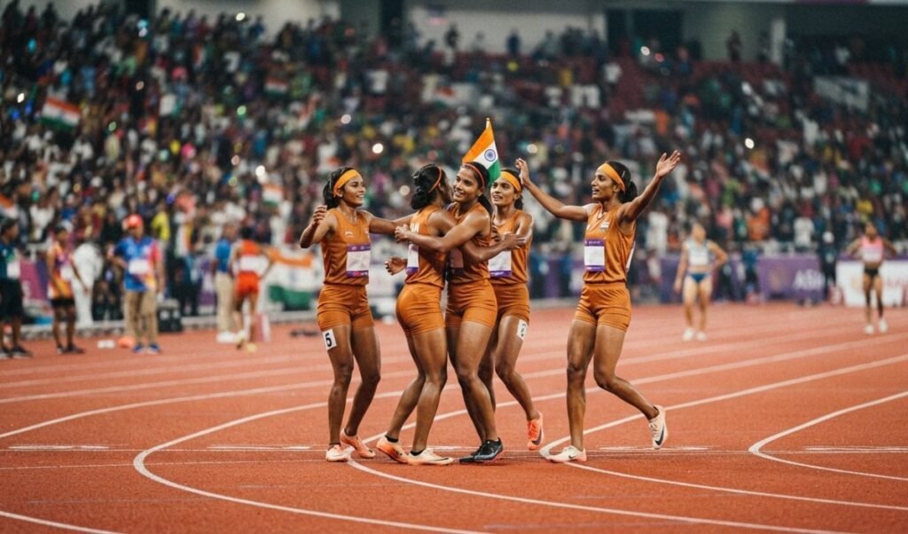 india crosses fifty medals in asian games with relay gold india crosses fifty medals in asian games with relay gold