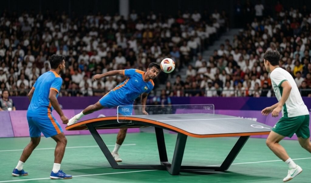 india mens teqball pair knocked out of asian games 2026 group stage