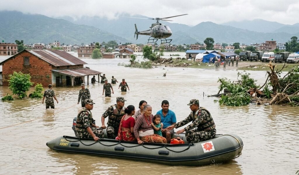 nepal flood rescue operations over eleven thousand evacuated nepal flood rescue operations over eleven thousand evacuated