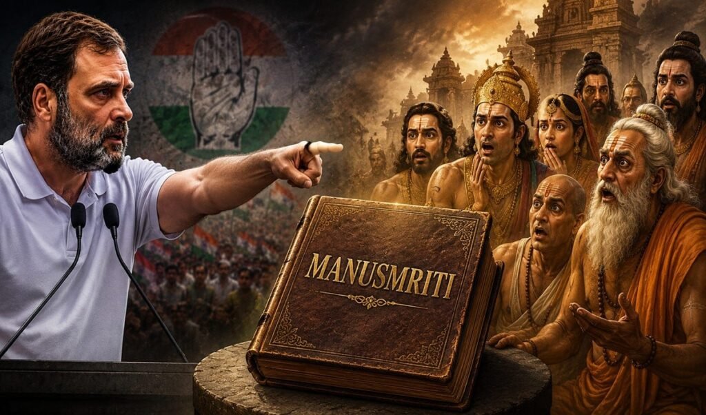 rahul gandhi manusmriti caste politics women rights constitution debate rahul gandhi manusmriti caste politics women rights constitution debate