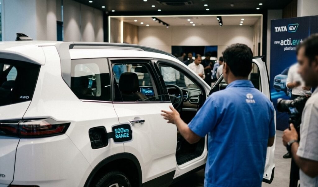 tata safari ev to launch by late 2026 with 500km range and awd