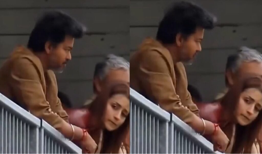 thalapathy vijay and trisha krishnan spotted together at london racing event thalapathy vijay and trisha krishnan spotted together at london racing event
