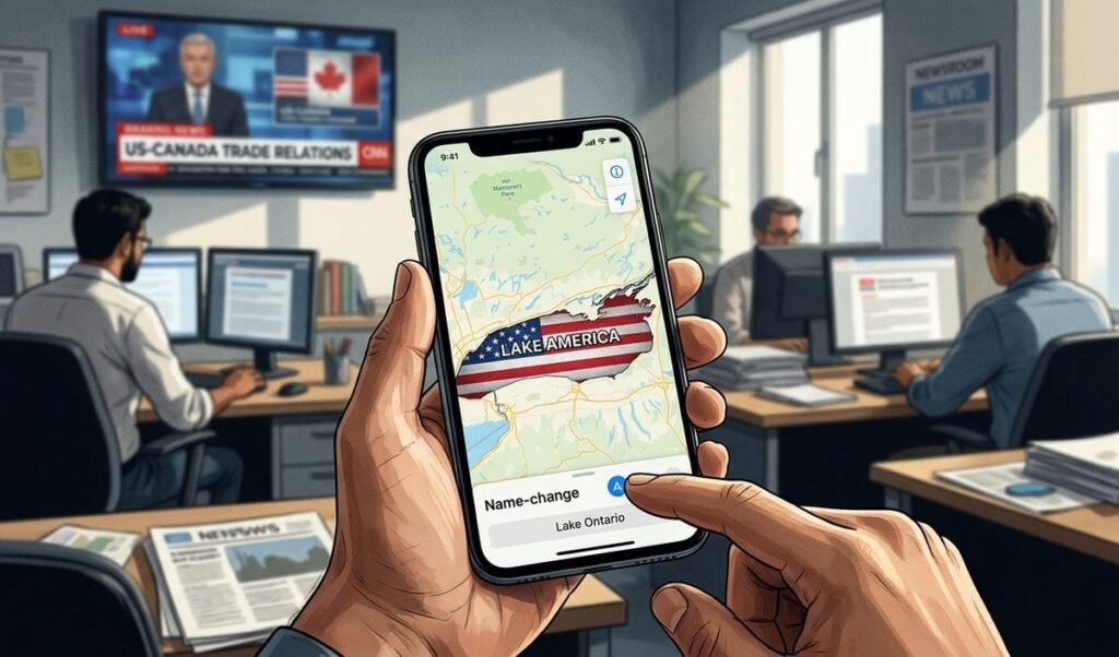 डोनाल्ड ट्रंप ने Apple Maps पर लेक ओंटारियो का नाम बदलकर Lake America करने को कहा डोनाल्ड ट्रंप ने Apple Maps पर लेक ओंटारियो का नाम बदलकर Lake America करने को कहा