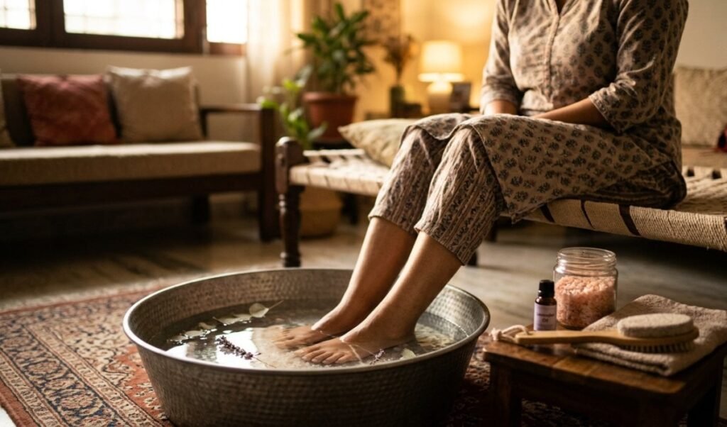 दिनभर की थकान और पैरों के भारीपन से राहत दिलाएगा सेंधा नमक वाला 20 Minute Pedicure दिनभर की थकान और पैरों के भारीपन से राहत दिलाएगा सेंधा नमक वाला 20 Minute Pedicure