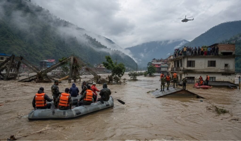 नेपाल में अचानक आई भीषण बाढ़ से 1,127 लोगों की मौत, 4,800 से अधिक अब भी लापता