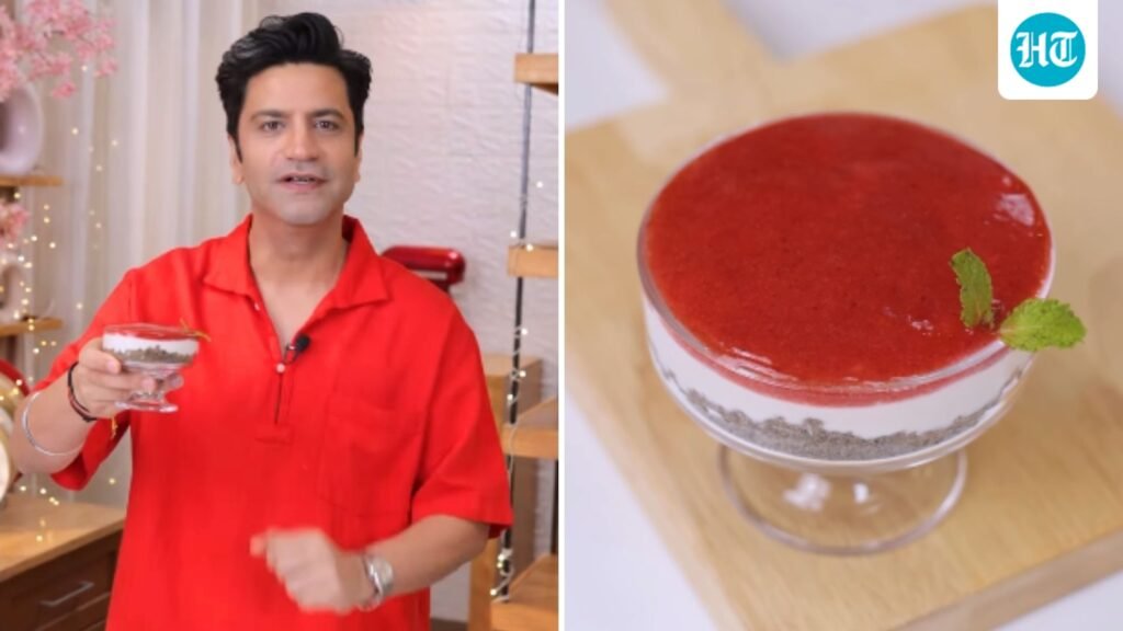 Chef Kunal Kapur shares delicious strawberry parfait recipe but makes it vrat-friendly using kuttu flour Chef Kunal Kapur shares delicious strawberry parfait recipe but makes it vrat-friendly using kuttu flour