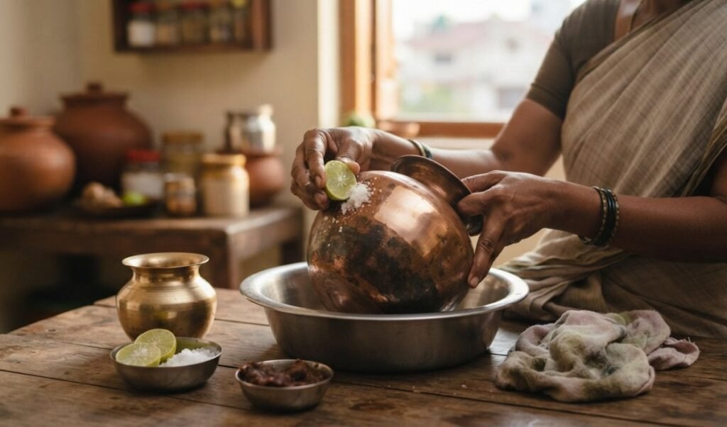 Copper Utensils Cleaning: बिना केमिकल Tamarind Pulp और Curd से तांबे के बर्तनों का कालापन करें दूर Copper Utensils Cleaning: बिना केमिकल Tamarind Pulp और Curd से तांबे के बर्तनों का कालापन करें दूर