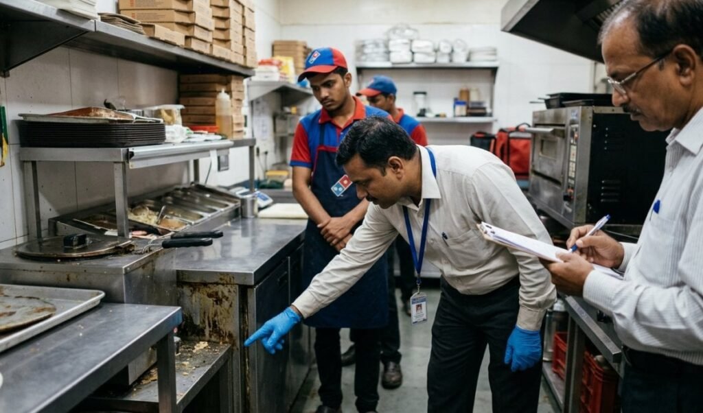 Domino’s Pizza के 5 आउटलेट्स के फूड लाइसेंस निलंबित, FDA ने पाईं गंभीर कमियां