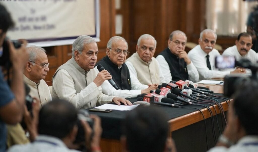 Election Commission के बचाव में उतरे 42 Former Judges, बोले- भरोसा ही Democracy की असली मुद्रा Election Commission के बचाव में उतरे 42 Former Judges, बोले- भरोसा ही Democracy की असली मुद्रा