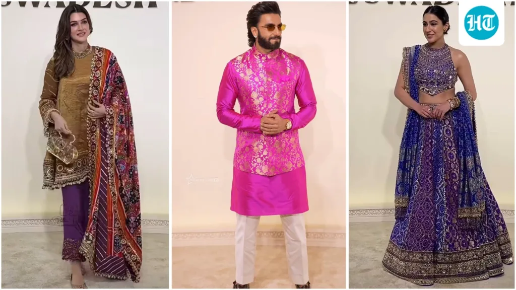 From Rashmika Mandanna’s brown saree to Jacqueline Fernandez’s pastel drape, Bollywood stars bring ethnic glamour to Swadesh anniversary. Watch