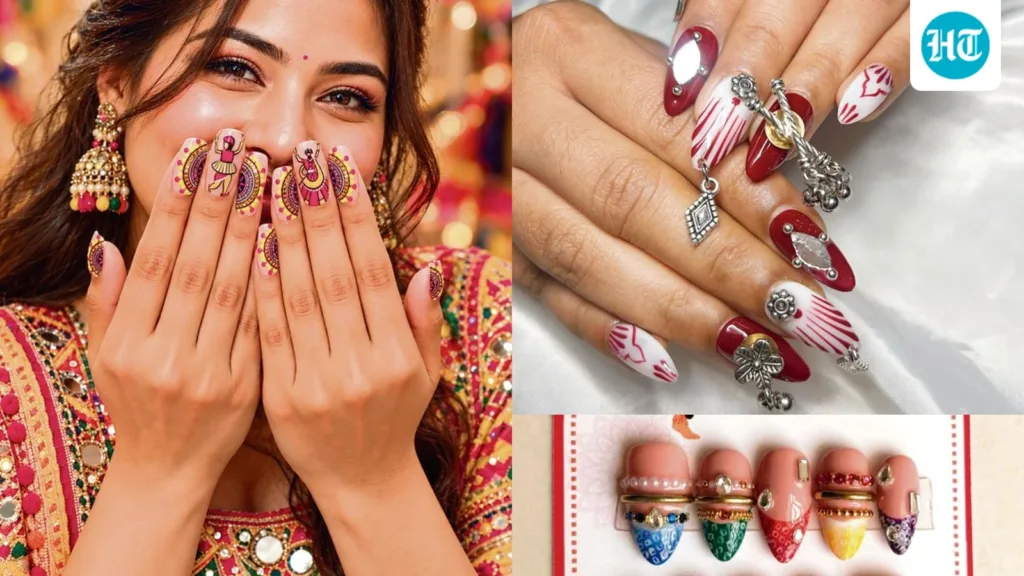 Glam drop series with HT City | Get your fingertips Navratri-ready with these trending press-on nails