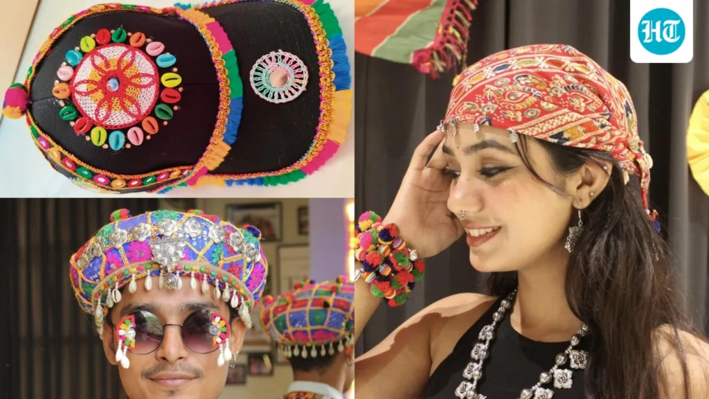 Glam drop with HT City | Top off your Navratri OOTD with the coolest caps, bandanas, padgis and headgear