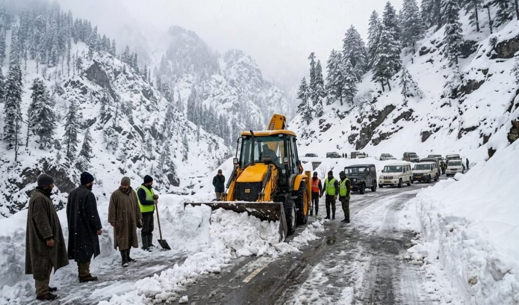 Jammu Kashmir में झमाझम Rain और Snowfall से पारा लुढ़का, कई सड़कें बंद Jammu Kashmir में झमाझम Rain और Snowfall से पारा लुढ़का, कई सड़कें बंद