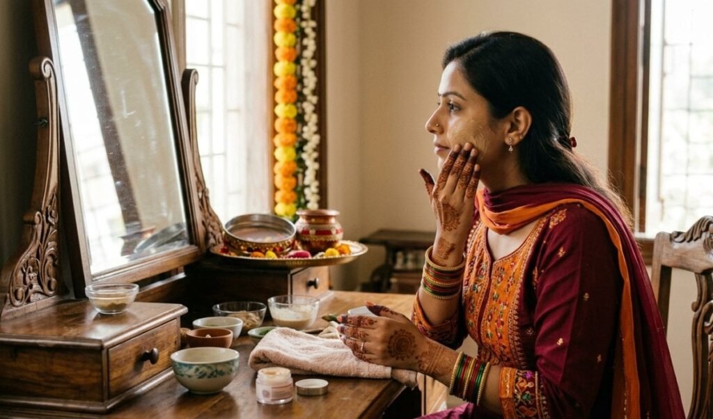 Karwa Chauth पर Glowing Skin के लिए अपनाएं यह Skincare Routine, पार्लर जाने की जरूरत नहीं