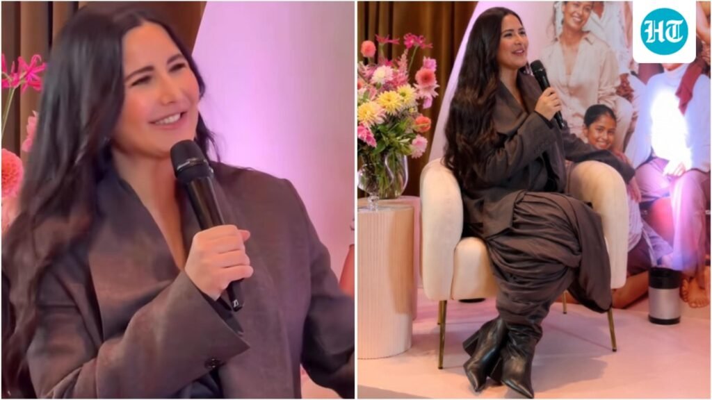Katrina Kaif brings boss babe energy to London in oversized brown pantsuit with dhoti style draped trousers to celebrate Kay Beauty’s UK anniversary Katrina Kaif brings boss babe energy to London in oversized brown pantsuit with dhoti style draped trousers to celebrate Kay Beauty’s UK anniversary