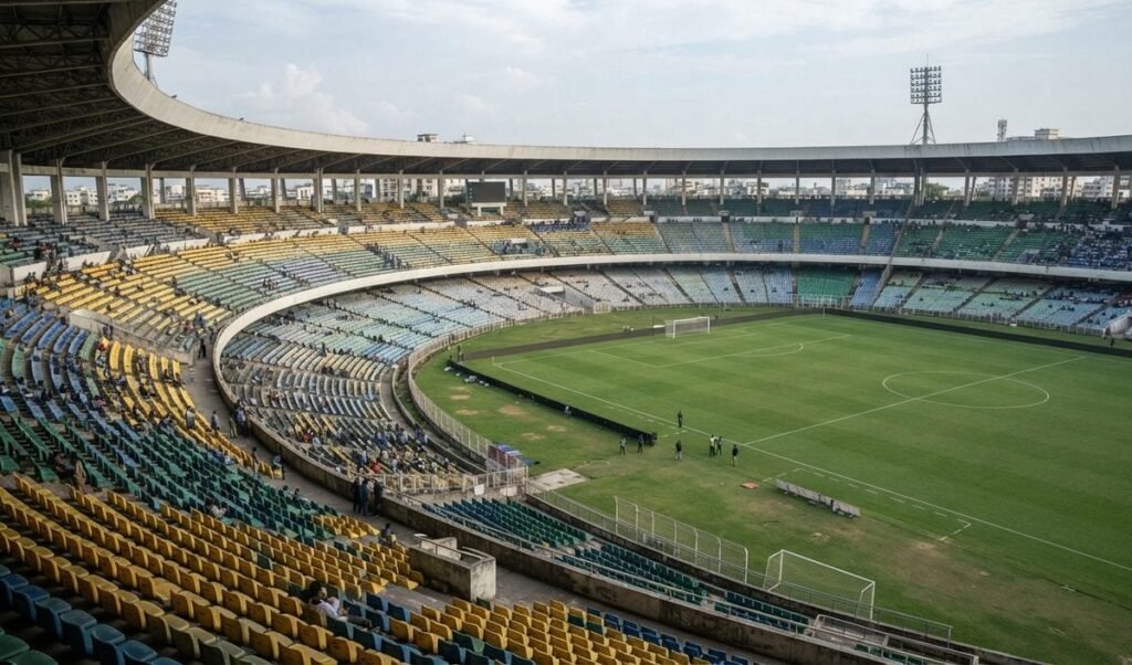 Kolkata में Brazil और Vinicius Junior के मैच में खाली रहीं सीटें