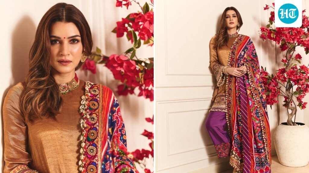 Kriti Sanon dazzles in a Mayyur Girotra couture look at the first anniversary celebration of Swadesh | See pics