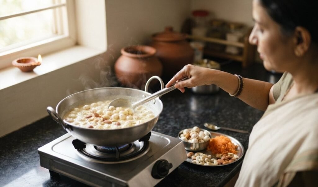 Navratri Vrat में बनाएं मलाईदार Makhana Kheer, शकरकंद से मिलेगा खास स्वाद Navratri Vrat में बनाएं मलाईदार Makhana Kheer, शकरकंद से मिलेगा खास स्वाद