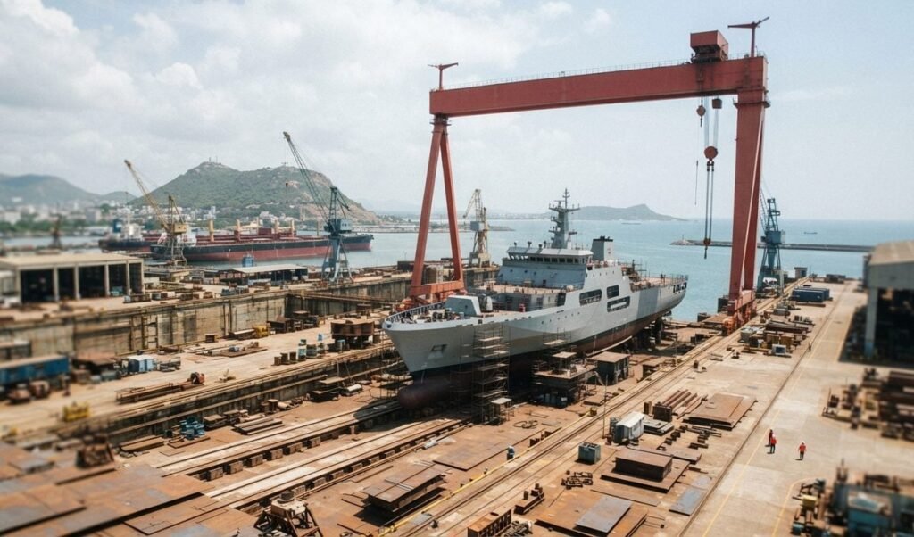 Rajnath Singh विशाखापत्तनम में नौसेना के पहले Fleet Support Ship का करेंगे जलावतरण