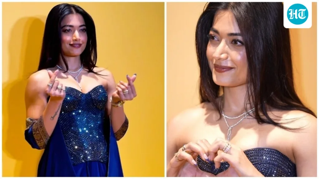 Rashmika Mandanna at Swarovski Diwali bash shines in a crystal-embellished saree gown by Amit Aggarwal Rashmika Mandanna at Swarovski Diwali bash shines in a crystal-embellished saree gown by Amit Aggarwal