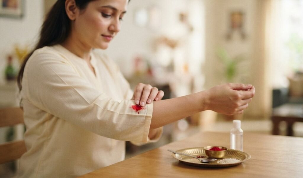 Roli Stain Removal: पूजा के दौरान कपड़ों पर लग गया रोली का जिद्दी दाग, Liquid Detergent से ऐसे करें साफ Roli Stain Removal: पूजा के दौरान कपड़ों पर लग गया रोली का जिद्दी दाग, Liquid Detergent से ऐसे करें साफ