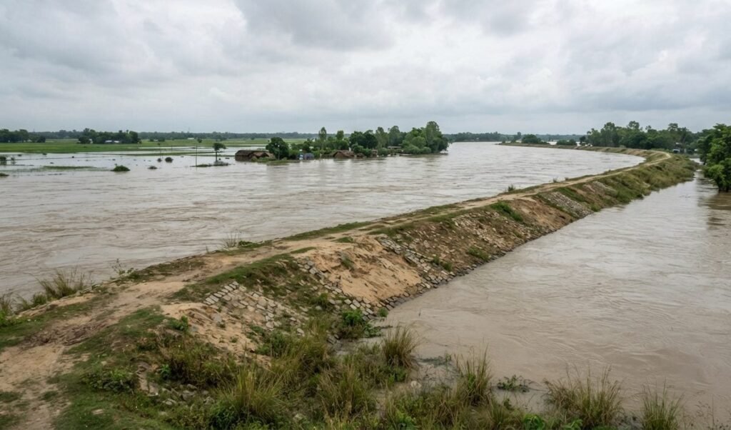 Saran में Gandak River का तटबंध टूटने से बढ़ी तबाही, 19 बचाव दल तैनात