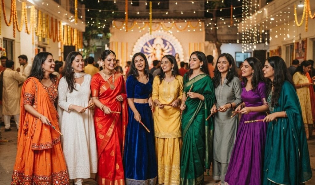Shardiya Navratri के 9 दिनों के लिए 9 रंगों वाले बेस्ट Traditional Outfit Shardiya Navratri के 9 दिनों के लिए 9 रंगों वाले बेस्ट Traditional Outfit