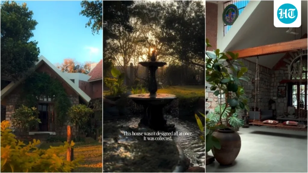 Step inside 3,500 square foot Bengaluru home built over 35 years: Salvaged doors, antique jhula, stone fountain and zero interest in being perfect