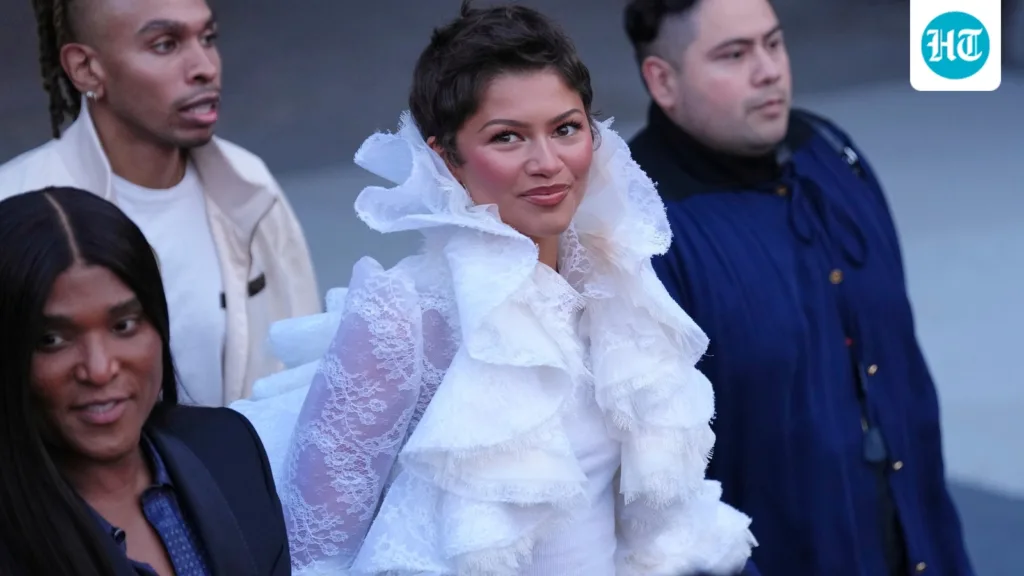 Zendaya rewears her The Odyssey ruffle jacket to the Louis Vuitton Paris Fashion Week show giving it is a casual-chic twist: Watch Zendaya rewears her The Odyssey ruffle jacket to the Louis Vuitton Paris Fashion Week show giving it is a casual-chic twist: Watch