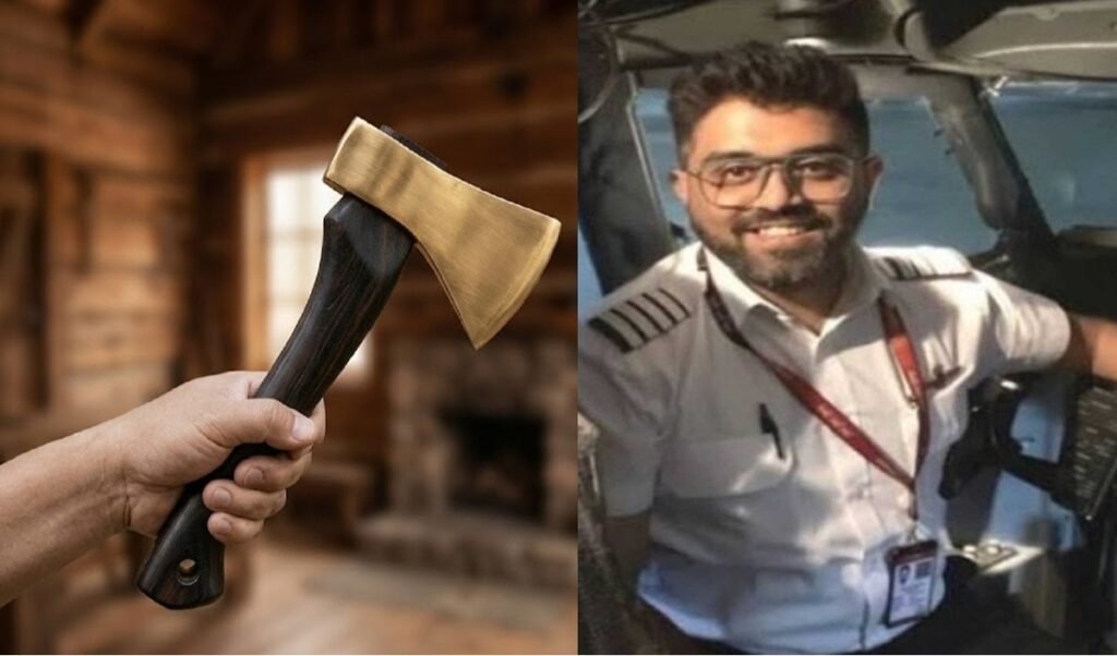 an indian pilot was attacked with an axe how did the attacker gain entry into the flydubai cockpit