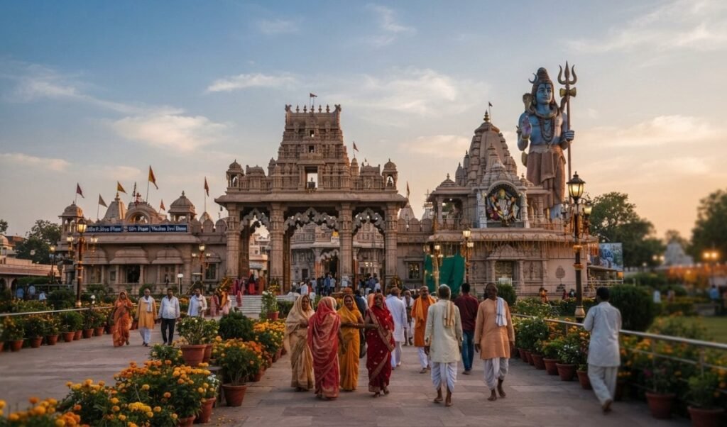 char dham mandir in vrindavan offers four pilgrimages at one single place char dham mandir in vrindavan offers four pilgrimages at one single place