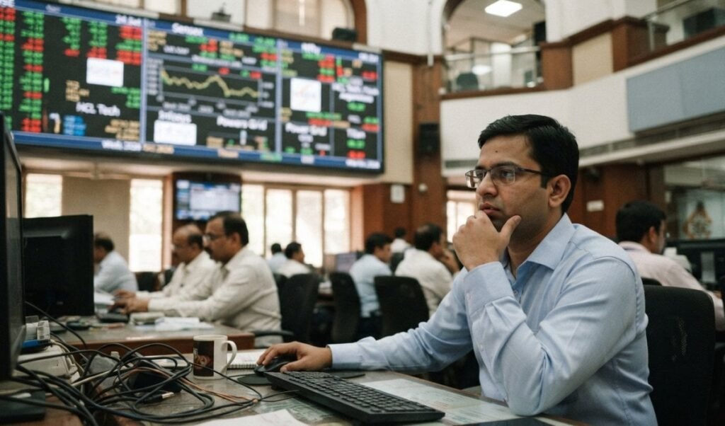 indian stock market opens flat as nifty holds 22700 level