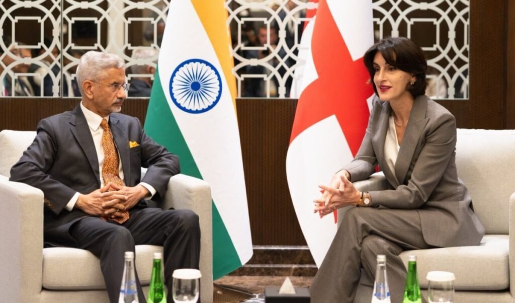 jaishankar meets georgia foreign minister maka bochorishvili in abu dhabi jaishankar meets georgia foreign minister maka bochorishvili in abu dhabi