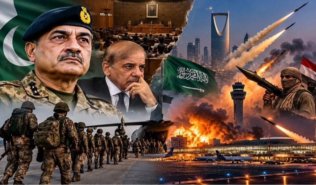pakistan asim munir saudi defence pact houthi conflict