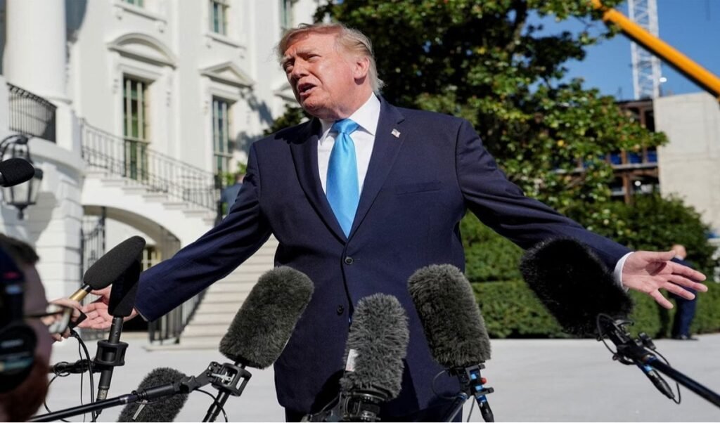 president donald trump confirms uk bomber relocation and warns iran