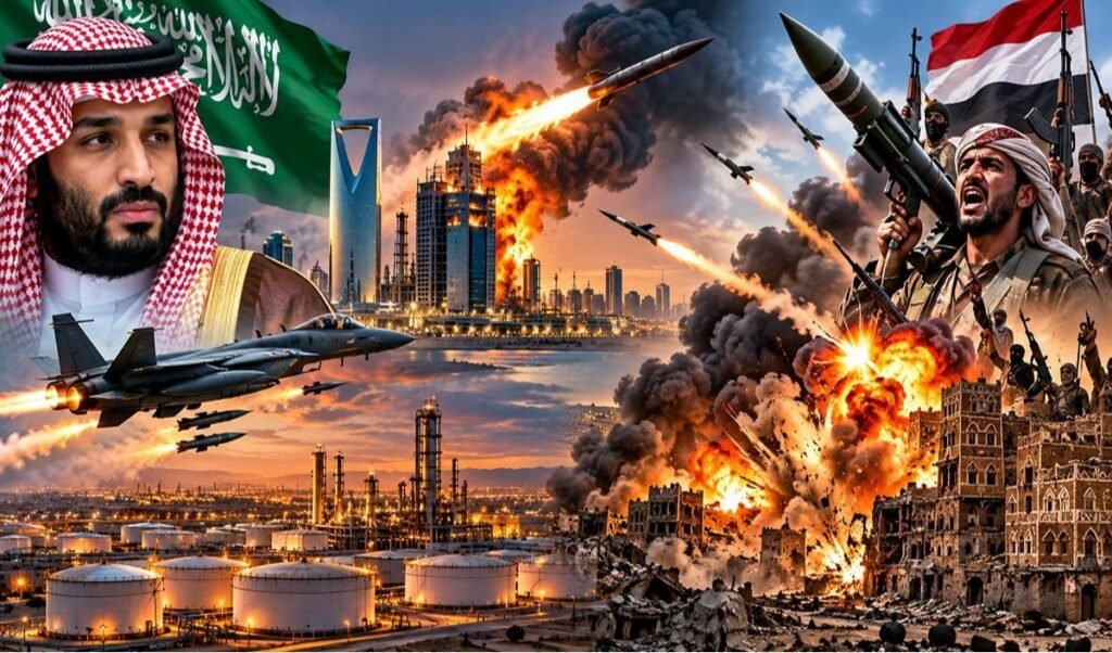 saudi arabia houthis war aramco attack yemen airstrikes